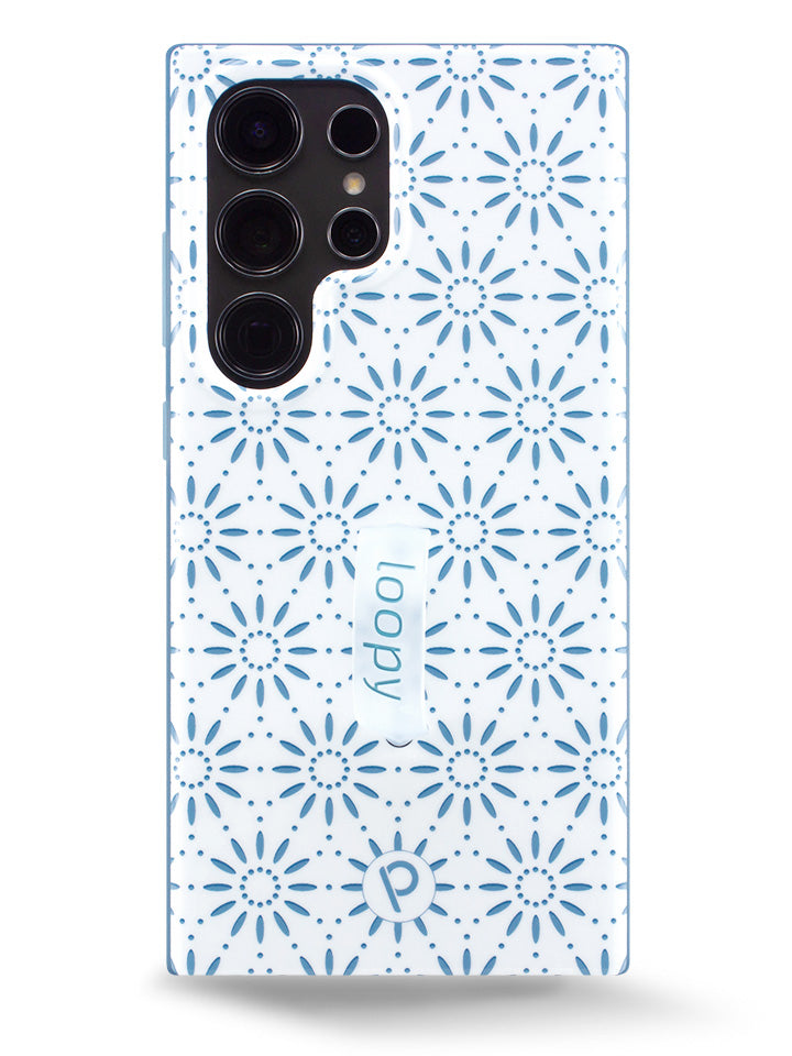 The Samsung Galaxy S24 Ultra Talavera Loopy Case.