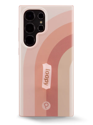 The Samsung Galaxy S24 Ultra Terracotta Dream Loopy Case.