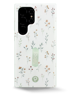 The Samsung Galaxy S24 Ultra Whispering Wildflowers Loopy Case.