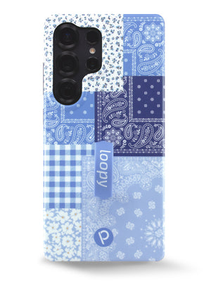 The Samsung Galaxy S25 Ultra Bandana Blues Loopy Case.