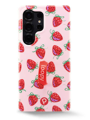 The Samsung Galaxy S25 Ultra Berries and Bows Loopy Case.
