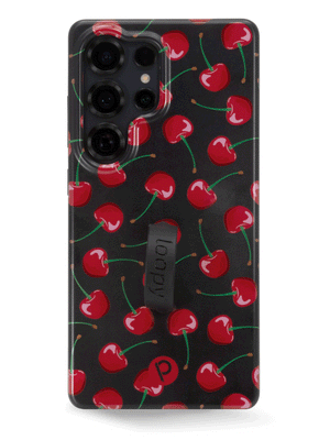 The Samsung Galaxy S25 Ultra Black Cherry Loopy Case.
