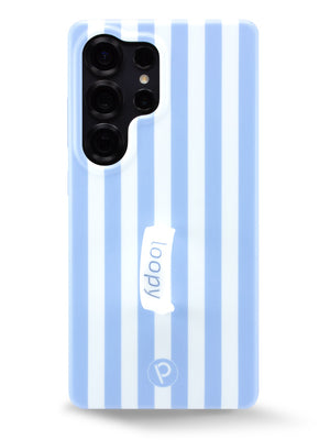 The Samsung Galaxy S25 Ultra Blue Stripes Loopy Case.
