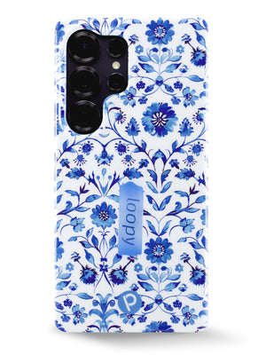 The Samsung Galaxy S25 Ultra Blue Willow Loopy Case.