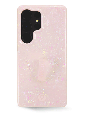 The Samsung Galaxy S25 Ultra Blush Moonstone Loopy Case.