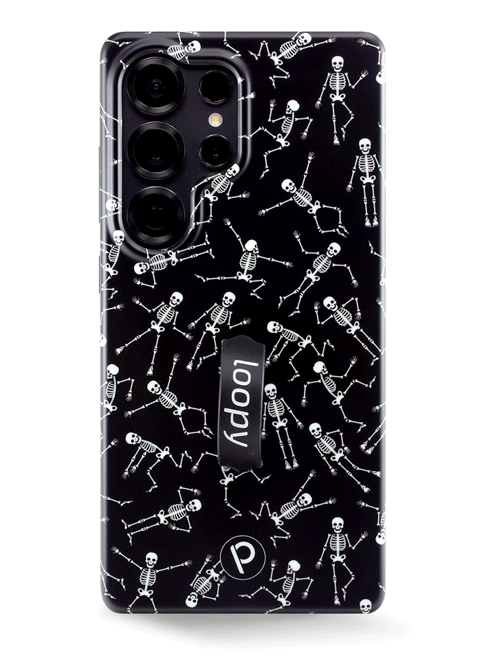 The Samsung Galaxy S25 Ultra Boogie Bones Loopy Case.