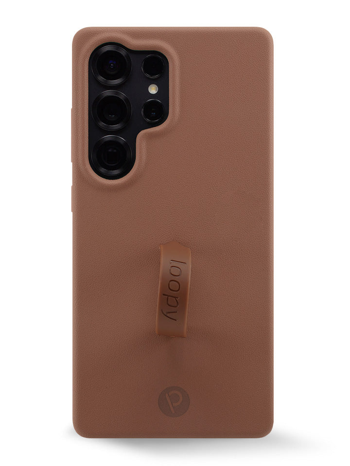 The Samsung Galaxy S25 Ultra Cappuccino Loopy Case.