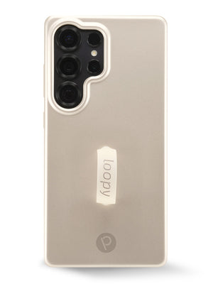The Samsung Galaxy S25 Ultra Desert Metallic Loopy Case.