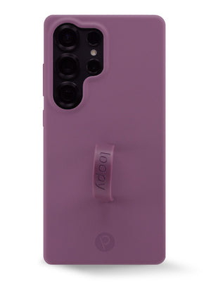 The Samsung Galaxy S25 Ultra Dusty Plum Loopy Case.