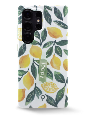 The Samsung Galaxy S25 Ultra Lemon Grove Loopy Case.