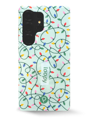 The Samsung Galaxy S25 Ultra Merry & Bright Loopy Case.