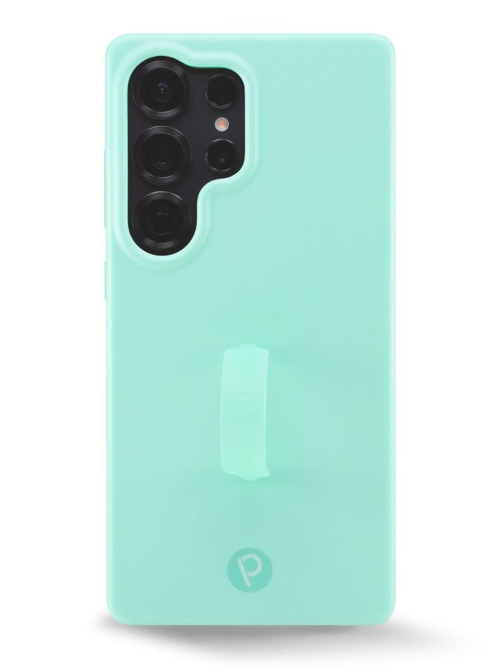 The Samsung Galaxy S25 Ultra Mint Splash Loopy Case.