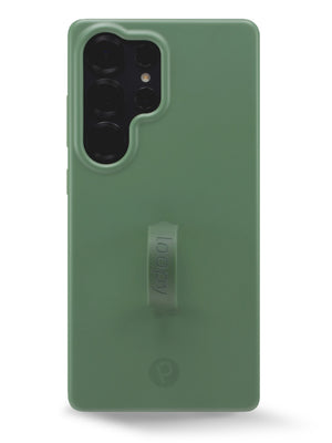 The Samsung Galaxy S25 Ultra Olive Loopy Case.