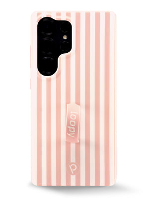 The Samsung Galaxy S25 Ultra Terracotta Stripes Loopy Case.