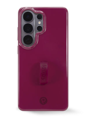 The Samsung Galaxy S26 Ultra Dark Cherry Loopy Case.