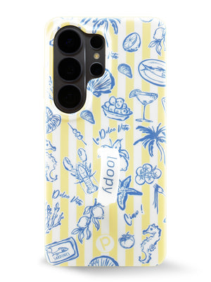 The Samsung Galaxy S26 Ultra Limoncello Stripes Loopy Case.
