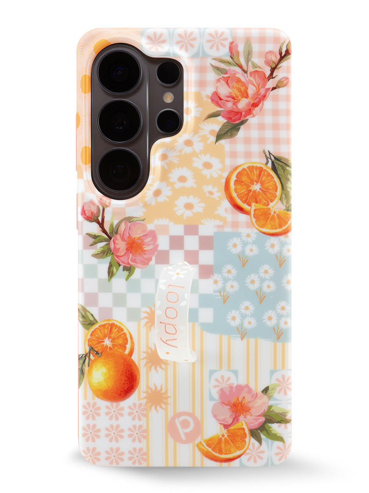 The Samsung Galaxy S26 Ultra Orange Blossom Loopy Case.