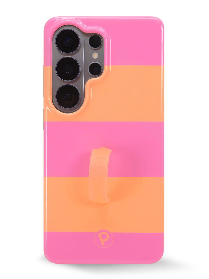 The Samsung Galaxy S26 Ultra Sunset Stripes Loopy Case.