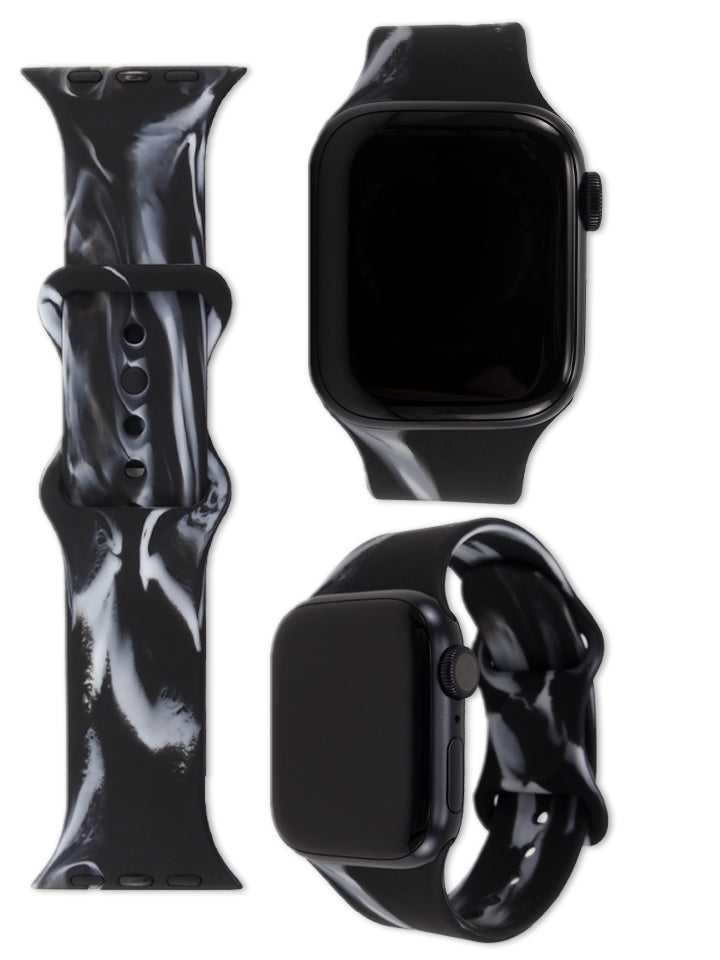 The Loopy Cases Black Marble Watchband.