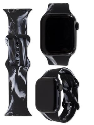 The Loopy Cases Black Marble Watchband.
