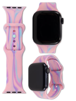 The Loopy Cases Cotton Candy Swirl Watchband.