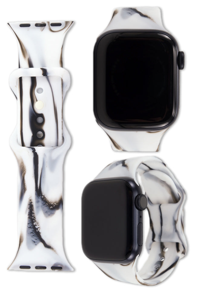 The Loopy Cases White Marble Watchband.