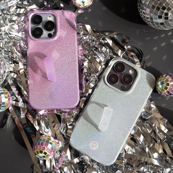 Loopy Cases - Platinum Sparkle and Lavender Sparkle Lookbook – Loopy®Cases