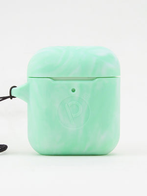 The Loopy Cases Mint Marble Apple AirPods case.