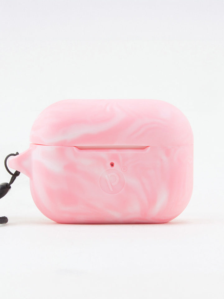The Loopy Cases Pink Marble Apple AirPods Pro case.