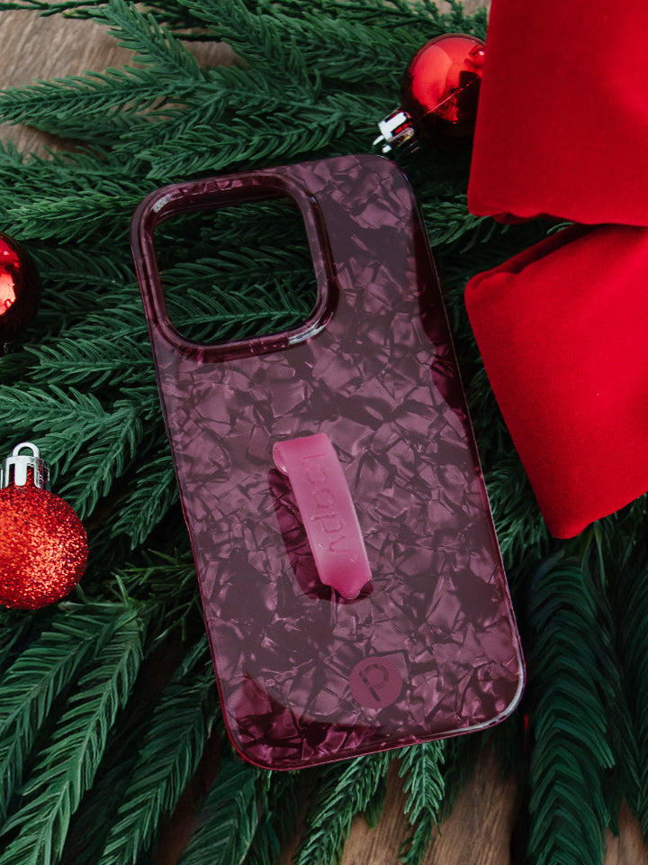 A Wine Opal Shell Loopy Case. || feature-media