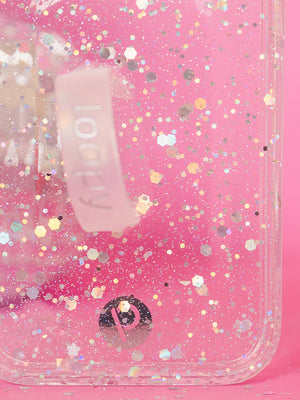 A close up of a Cosmic Confetti Loopy Case. || feature-media