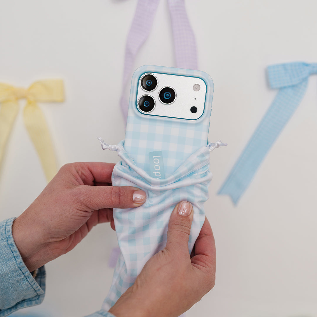 Loopy Cases - Blue Gingham Lookbook – Loopy®Cases