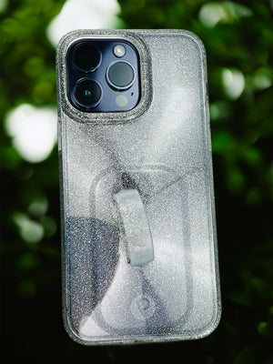 Clear Sparkle Silver Loopy Case.|| feature-media