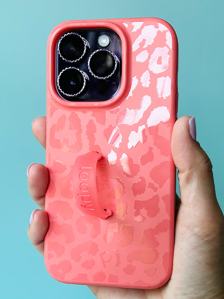 Loopy Cases - Coral Leopard – Loopy®Cases