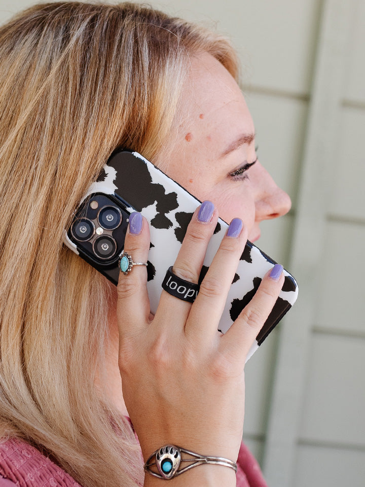 Loopy Cases - Cow Print – Loopy®Cases