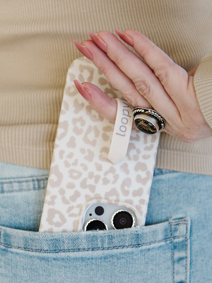 Loopy Cases - Taupe Leopard – Loopy®Cases
