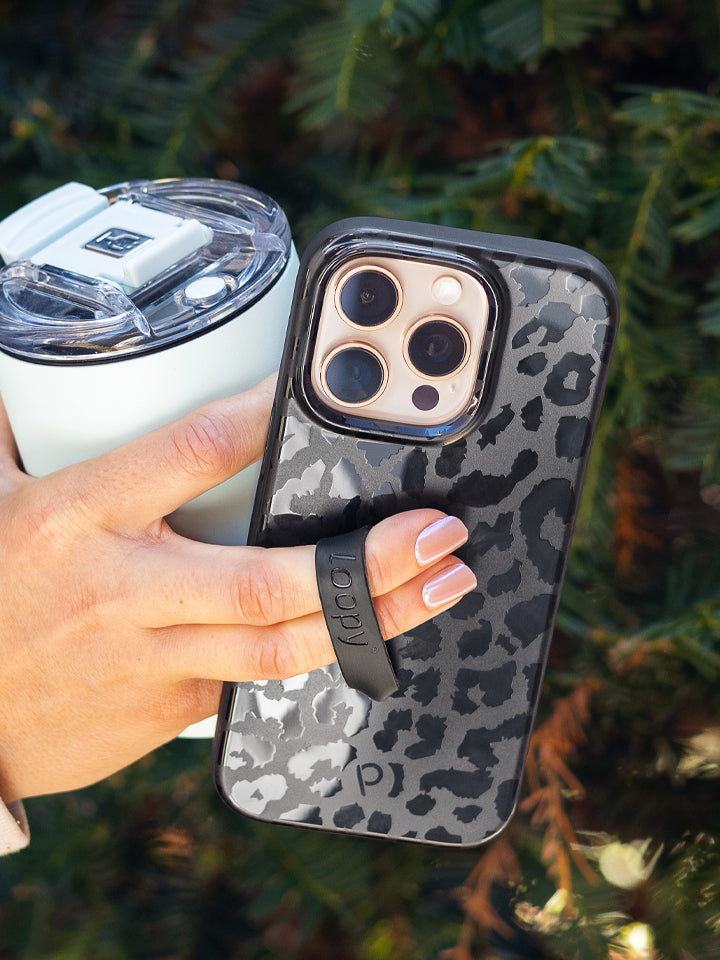 Loopy Cases - Midnight Leopard Apple / iPhone 13 Pro (6.1" Screen) / Righty Loopy Cases - Midnight Leopard Apple / iPhone 13 Pro (6.1" Screen) / Righty