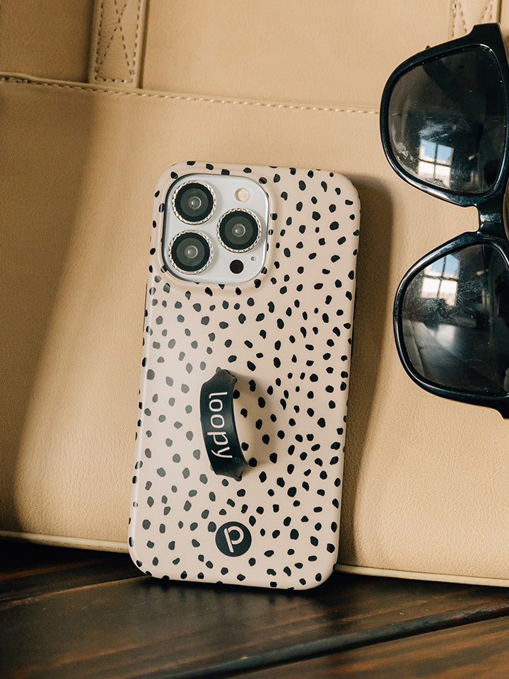 Loopy Cases - Mocha Dots – Loopy®Cases