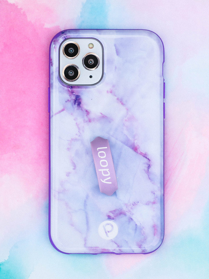 A Purple Marble Loopy Case. 