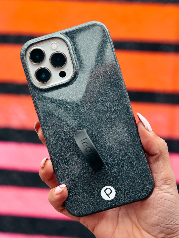 Loopy Cases - Sparkle Black – LoopyCases®