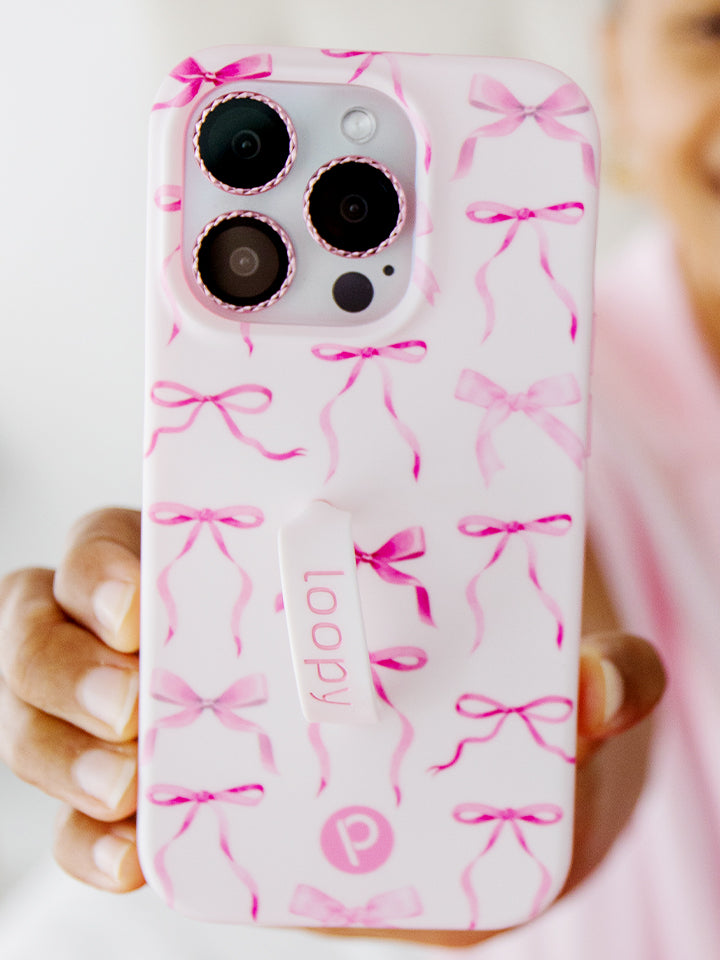 Loopy Cases - Pink Bows – Loopy®Cases