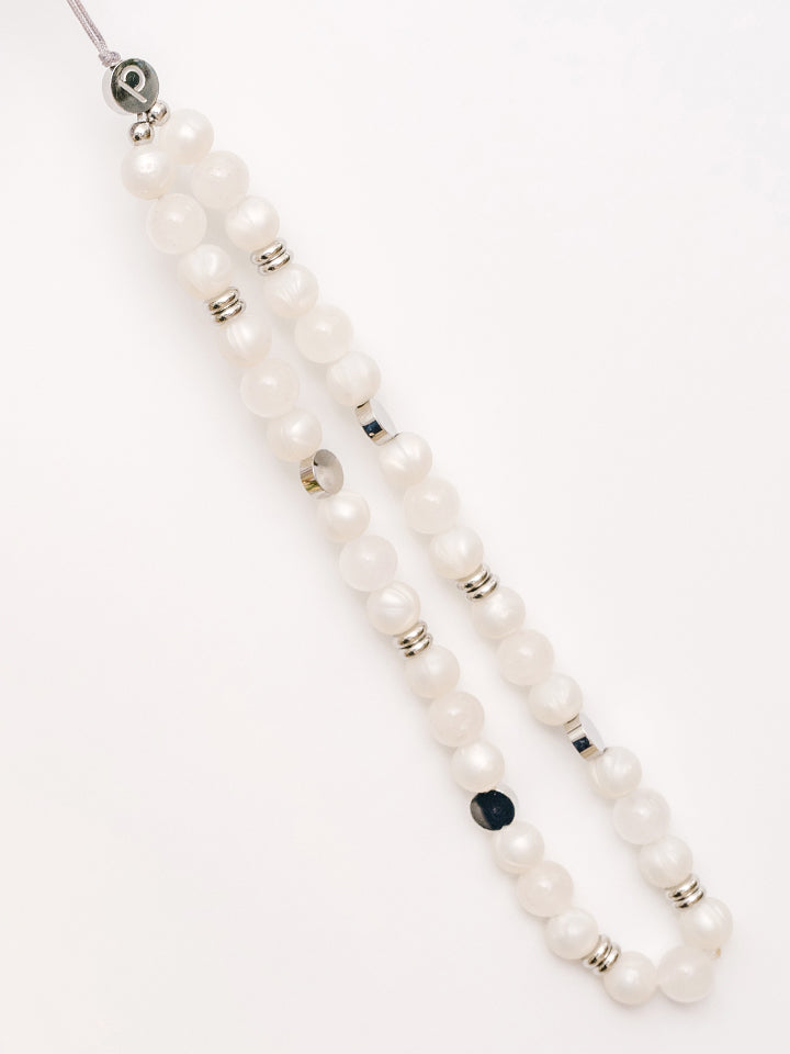 The White Aura Loopy Cases Wristlet.