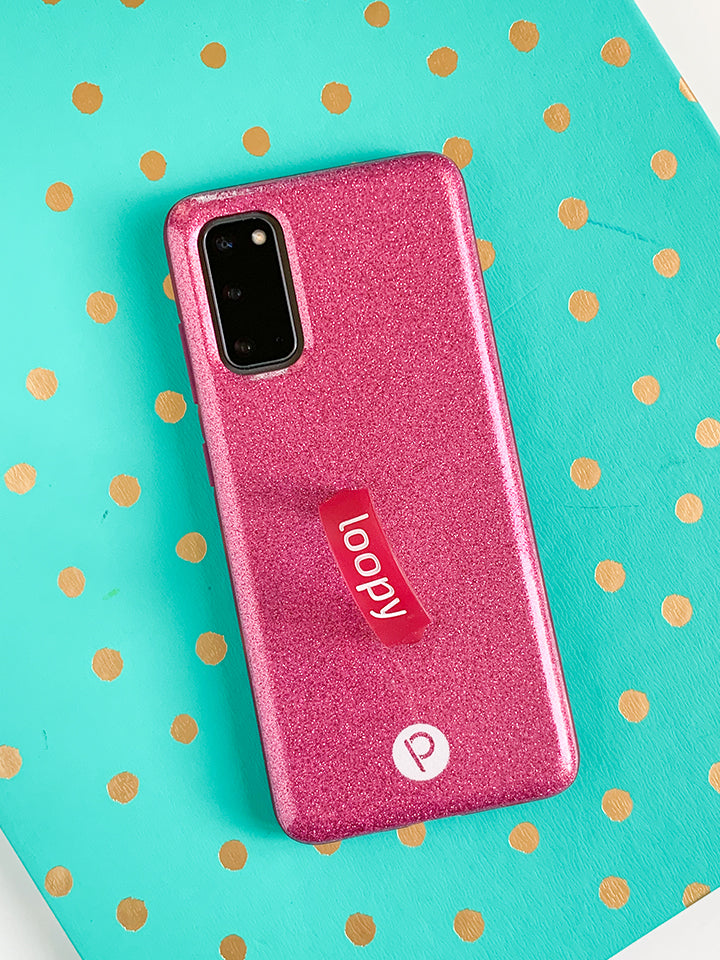 Loopy Cases - Sparkle Hot Pink – LoopyCases®