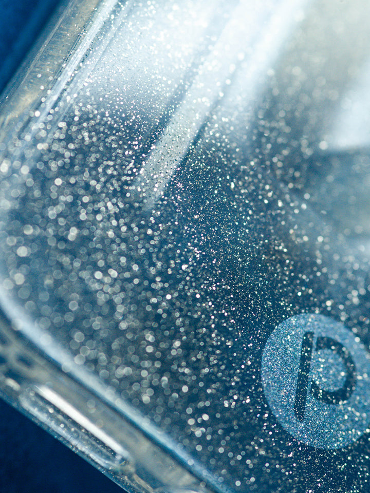  A closeup of Clear Sparkle Silver Loopy Case.|| feature-media