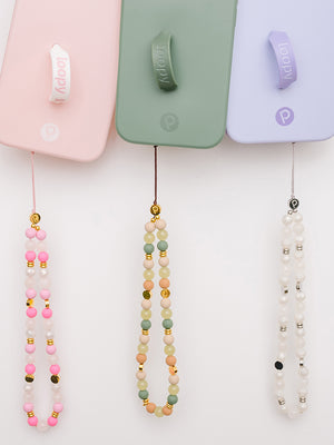 Three Loopy Cases Wristlets attached to three Loopy Cases.