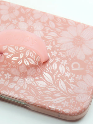 A close up showing the finish of a Rosewood Meadow Loopy Case.  || feature-media