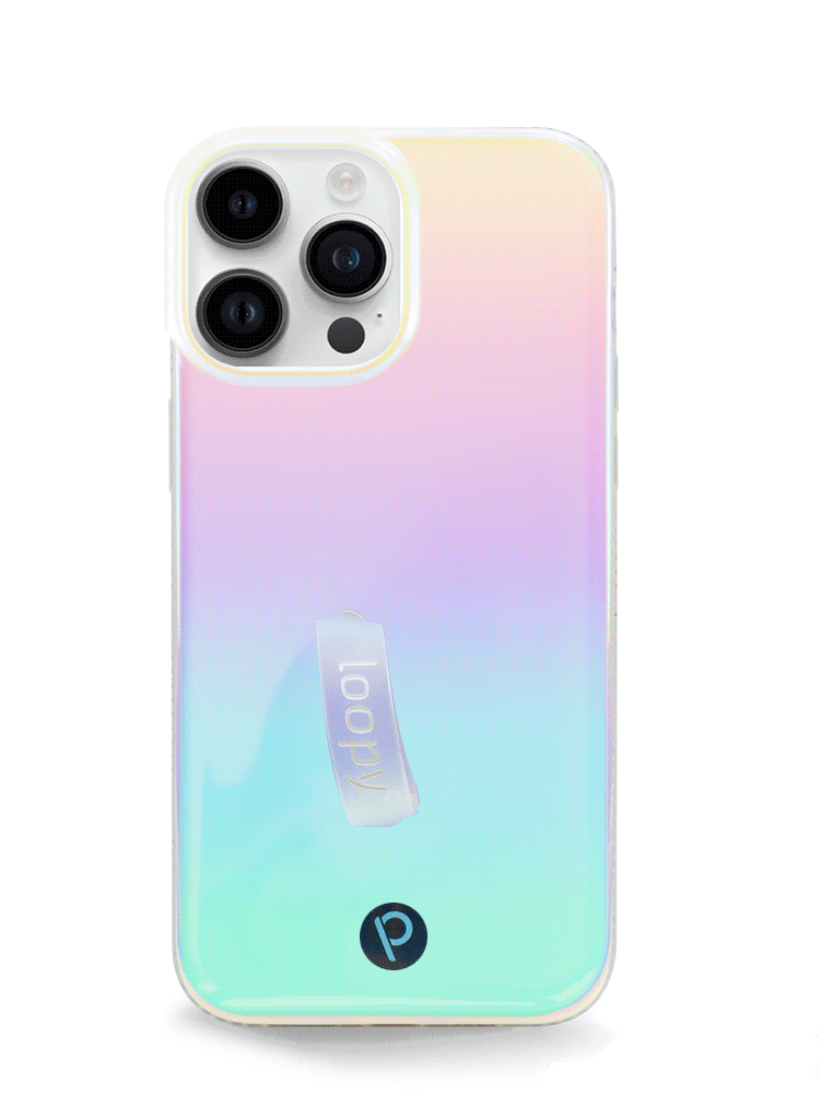 The iPhone 14 Pro Max Pearl Loopy Case.