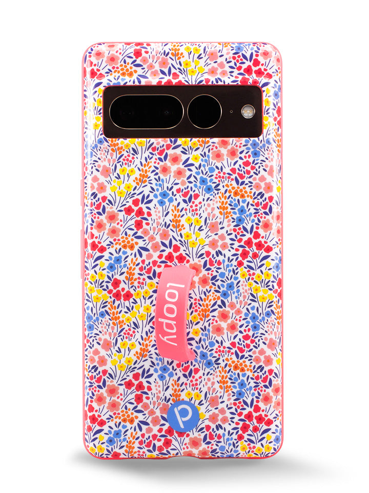 The Pixel 7 Pro Spring Meadow Loopy Case.