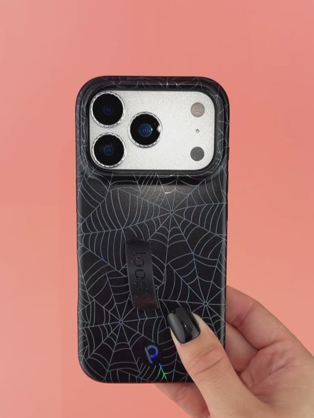 A video of a woman holding an Itsy Bitsy Loopy Case 
