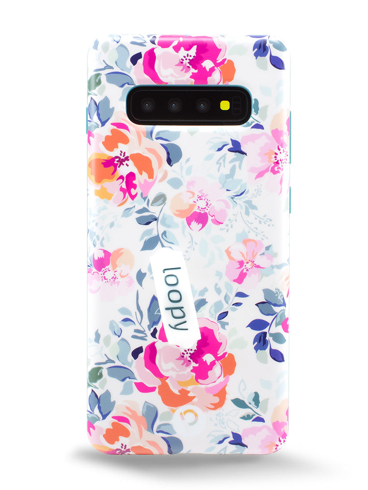 The Samsung Galaxy S10 Plus Gardenia Loopy Case.